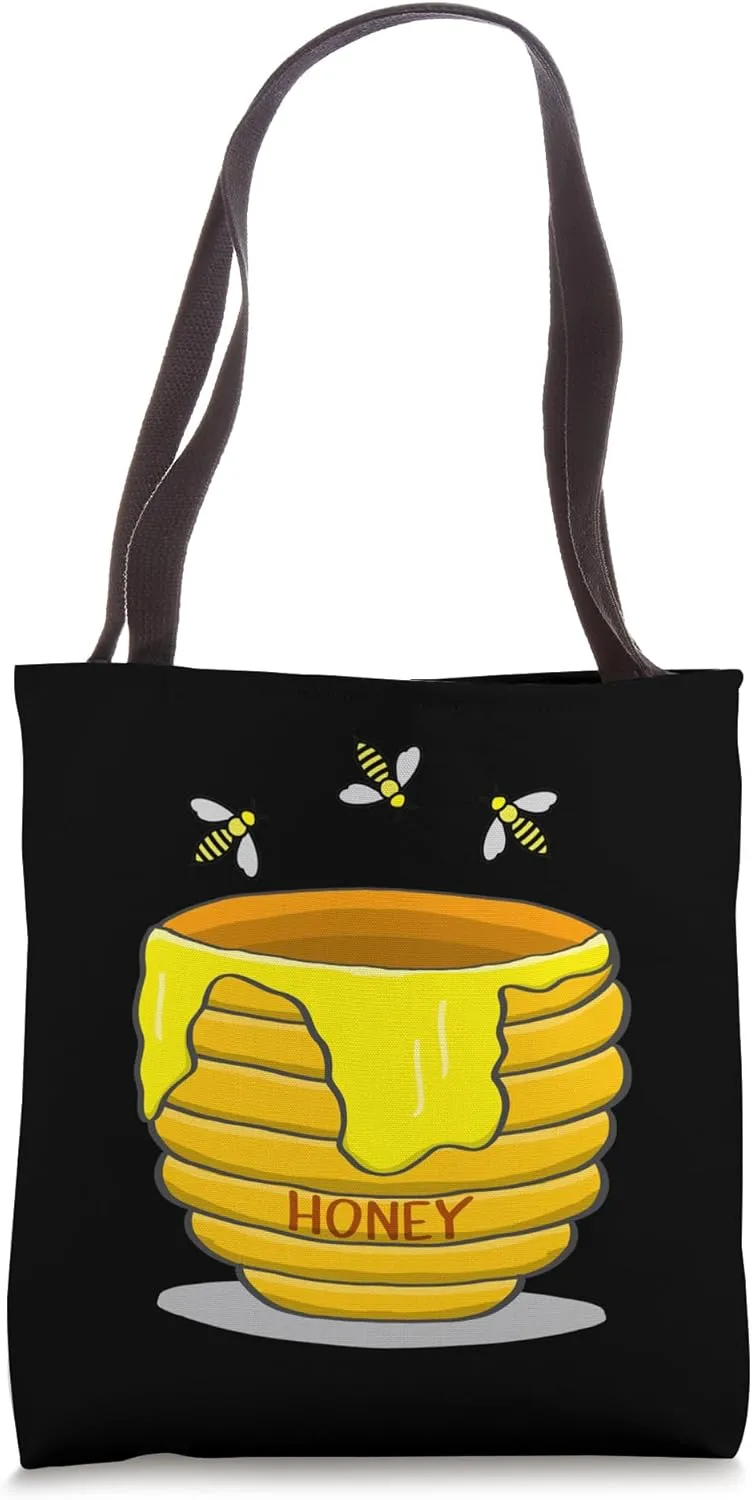 Honey Pot With Honey Bees Sweet Gift Tote Bag