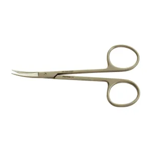 HS Iris Scissor Curved Serrated 11.5cm Each