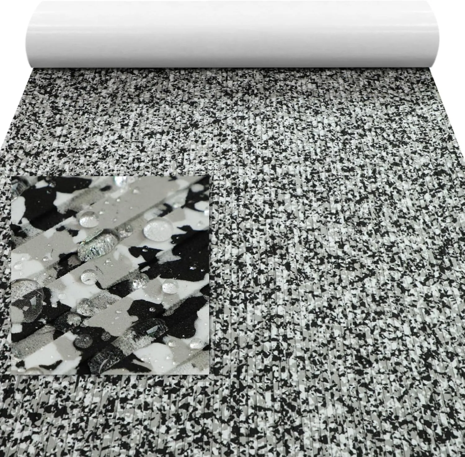 HZshark EVA Foam Boat Decking Camo Self-Adhesive Non-Slip Marine Deck Boat Flooring 94" x 45"/35"