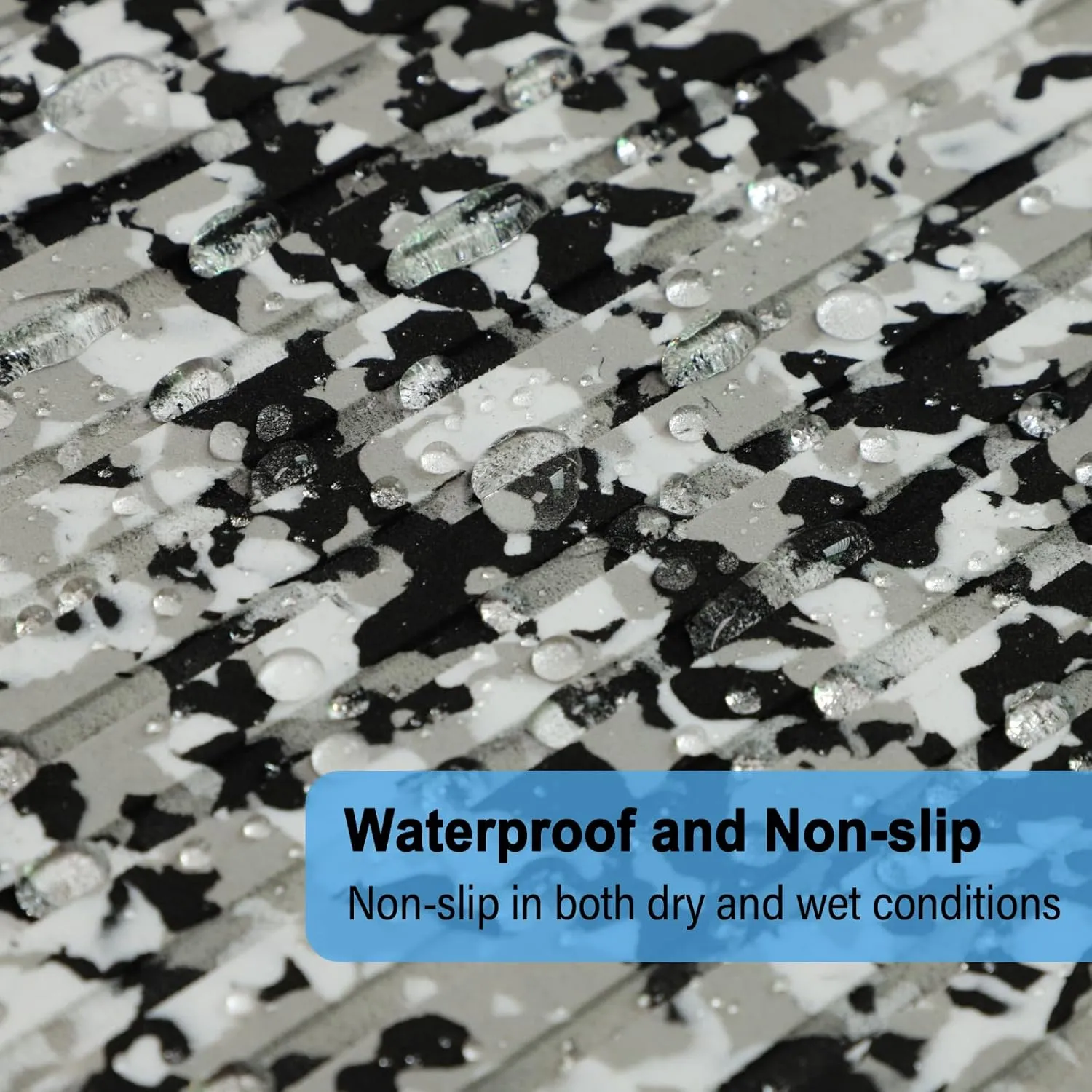 HZshark EVA Foam Boat Decking Camo Self-Adhesive Non-Slip Marine Deck Boat Flooring 94" x 45"/35"