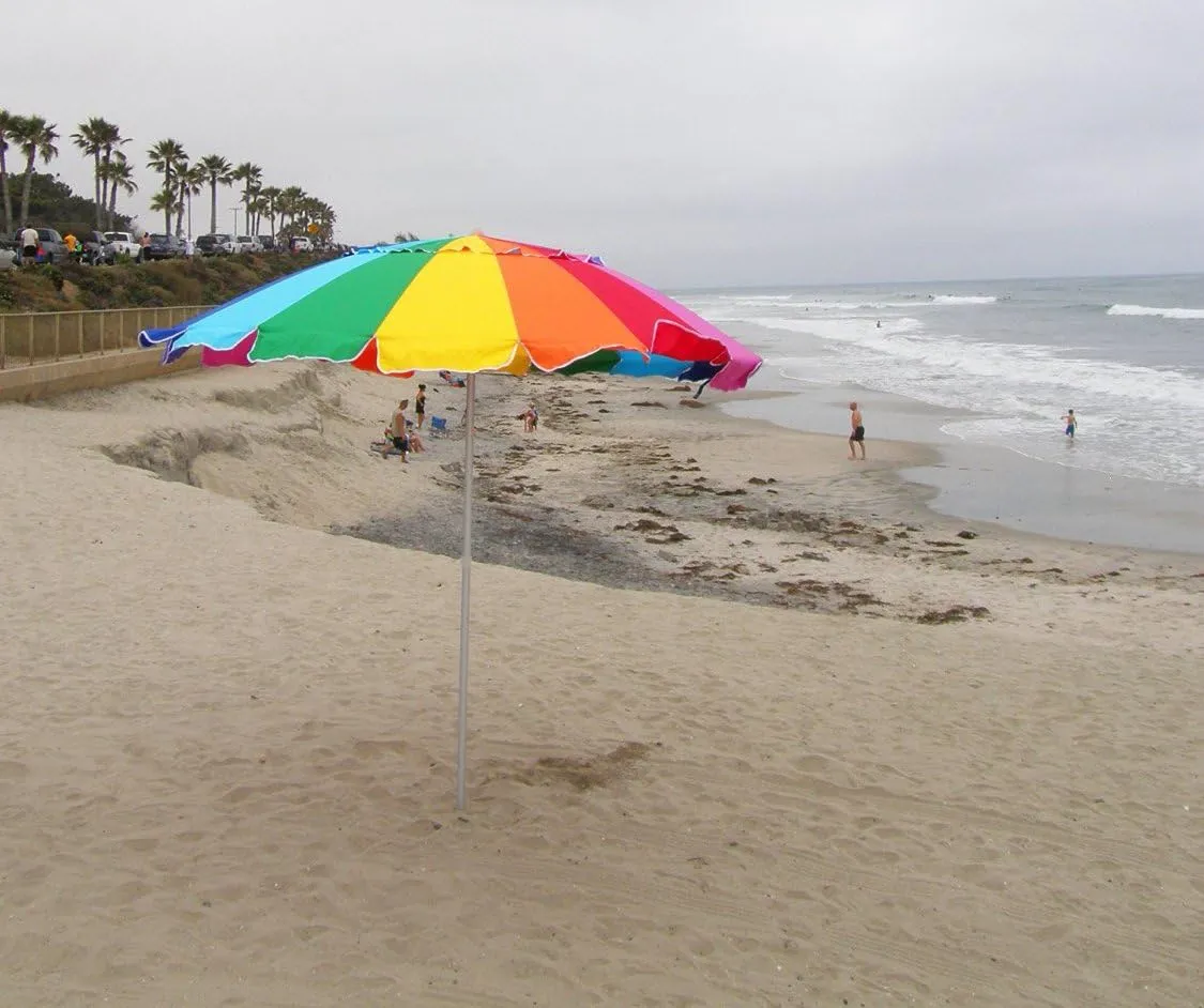 Impact Canopy Beach Umbrella Rainbow Includes Carry Bag