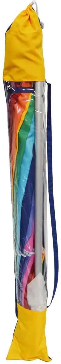 Impact Canopy Beach Umbrella Rainbow Includes Carry Bag