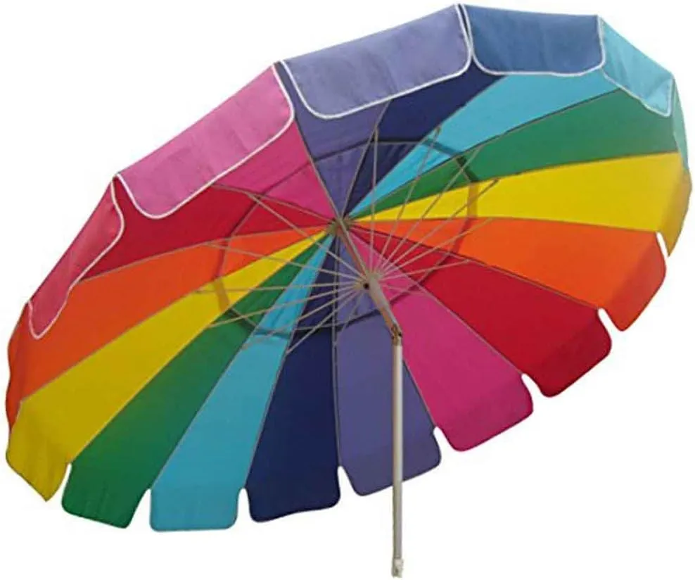 Impact Canopy Beach Umbrella Rainbow Includes Carry Bag