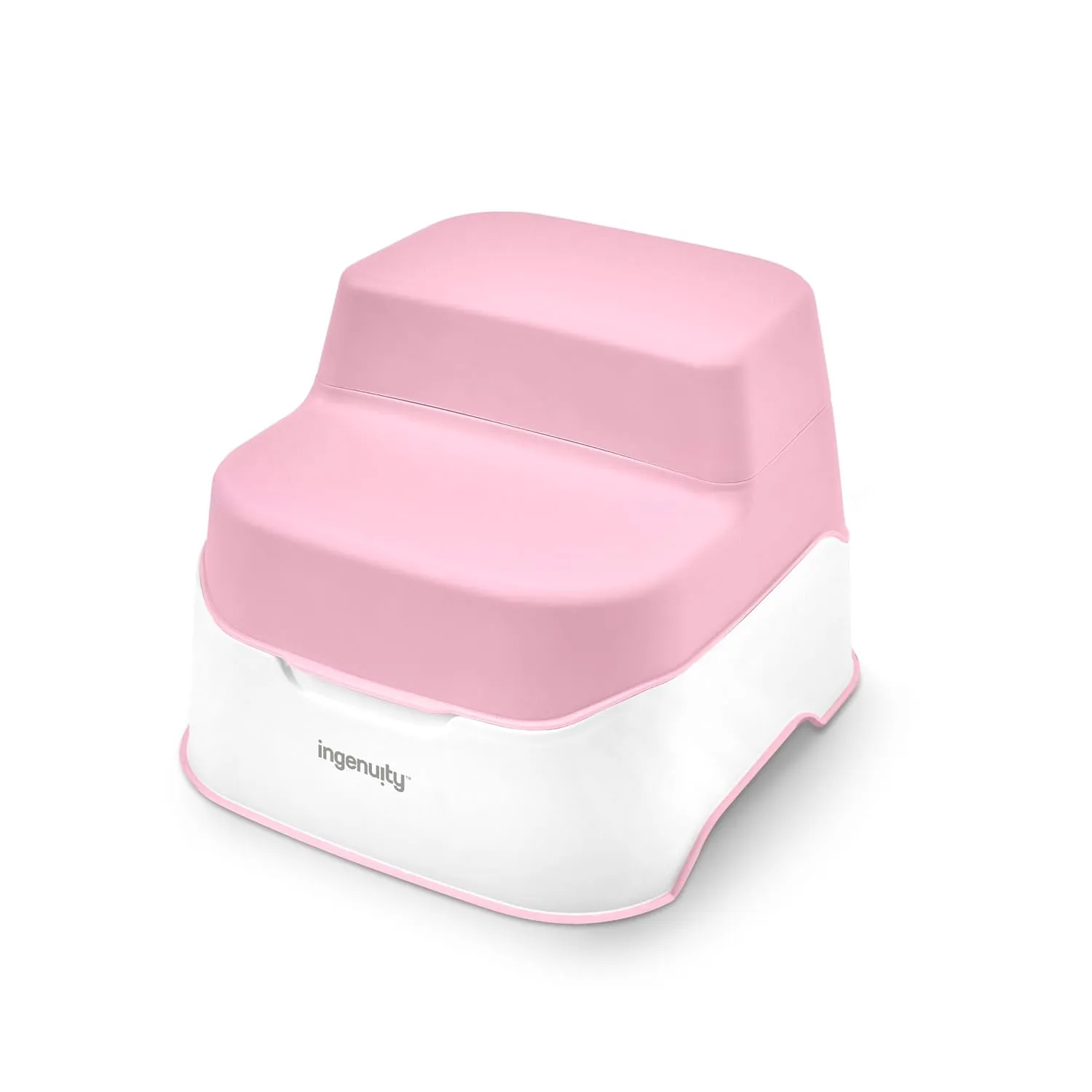 Ingenuity Prepare to Potty 3-in-1 System - Potty Training Toilet, Topper, Step Stool, Easy Setup, Pink, For Toddlers 18 Months 