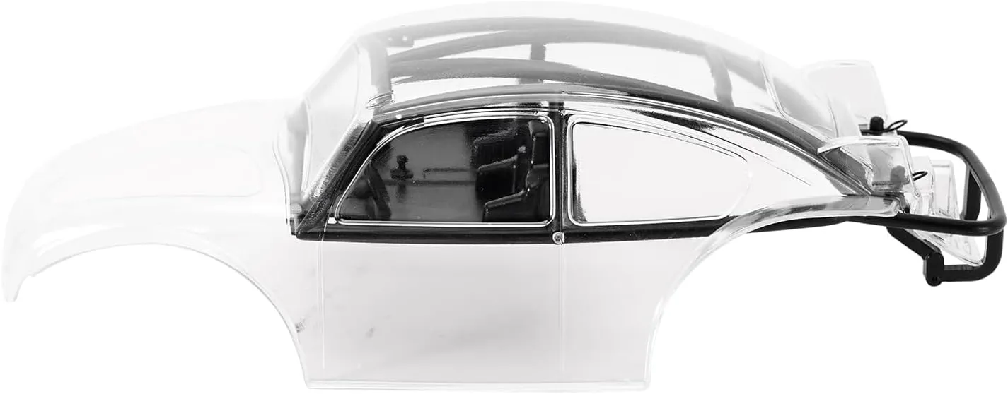 INJORA BUG24 Body with Roll Cage for 1/24 Axial SCX24 C10 JLU Bronco Base Camp Upgrade(Clear)