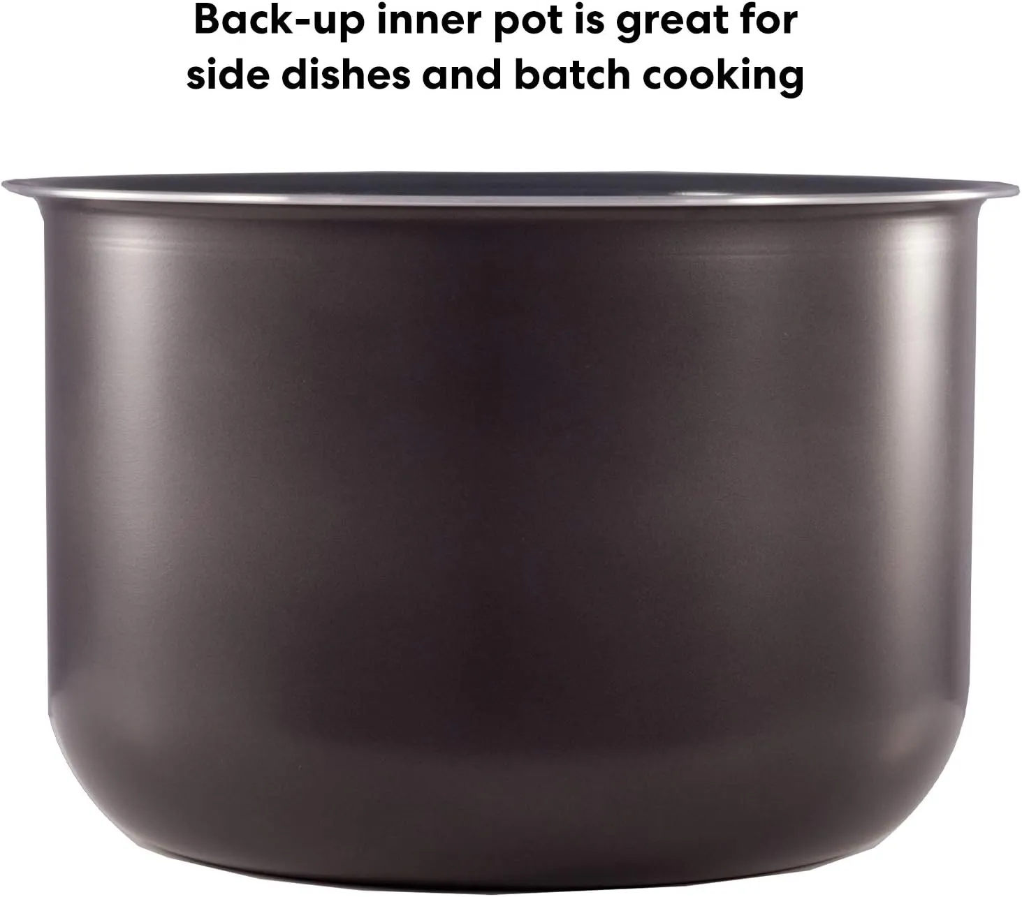 Instant Pot Ceramic Inner Cooking Pot 8-Qt, Non-Stick Coated Interior, Rice Cooker, Cooking Pot for Slow Cooking, Gray