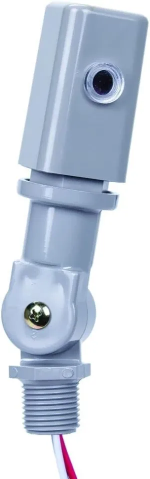 Intermatic EK4236S Nightfox™ Stem & Swivel Mount Electronic Photocontrol - Reliable Light Sensing for Outdoor & Commercial HID and LED Fixtures - Non-Drift Sensor with 10,000  Switch Cycles