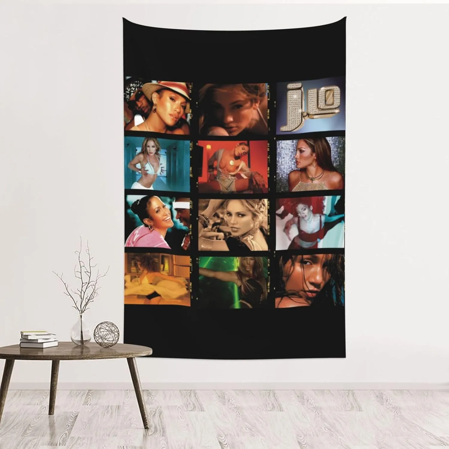 Jennifer Music Lopez Tapestry Design Soft Flannel Wall Art Hanging Decor Blanket Tapestrys For Living Room 60"X40" Inch