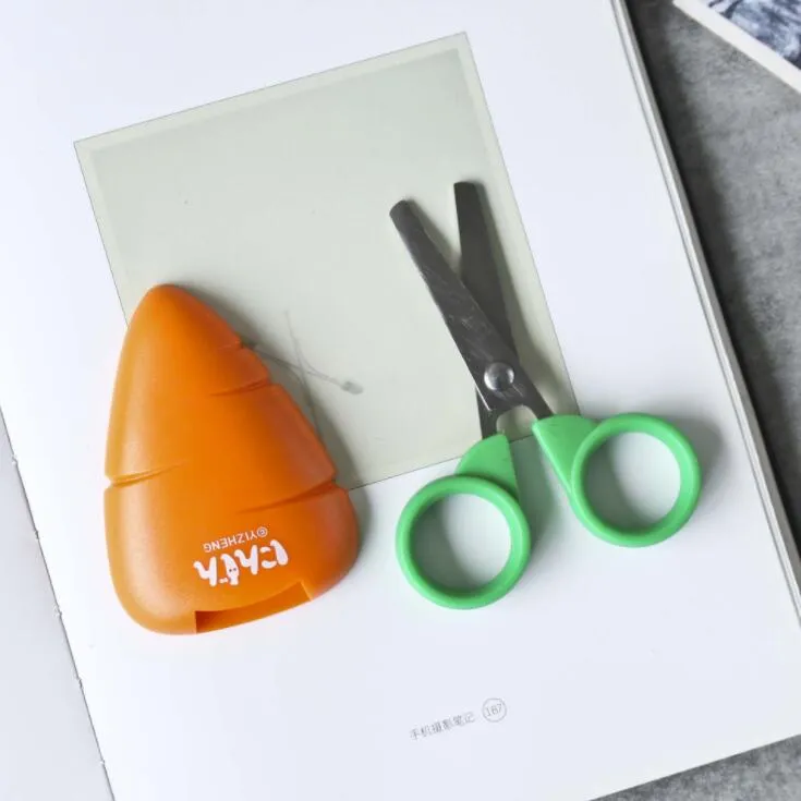 Kawaii Carrot Safety Scissors for Kids Crafts
