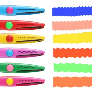 Kawaii Wavy Pattern Safety Scissors for DIY Projects