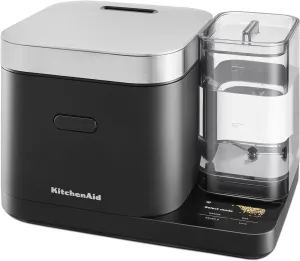 KitchenAid Grain and Rice Cooker 8 Cup with Automatically Sensing Integrated Scale   Water Tank, KGC3155BM