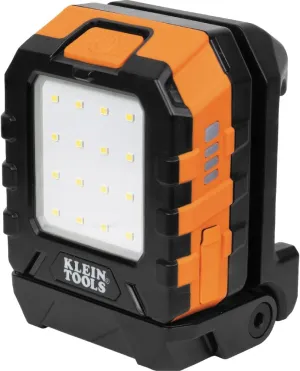 Klein Tools 56416 MODbox Rechargeable 1000-Lumen LED Area Work Light with Magnets, 3 Brightness Levels, 360-Degree Rotation, and Kickstand