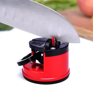 knife sharpener sharpening tool easy to sharpen kitchen chef's knife damask knife sharpener suction cup (blue)