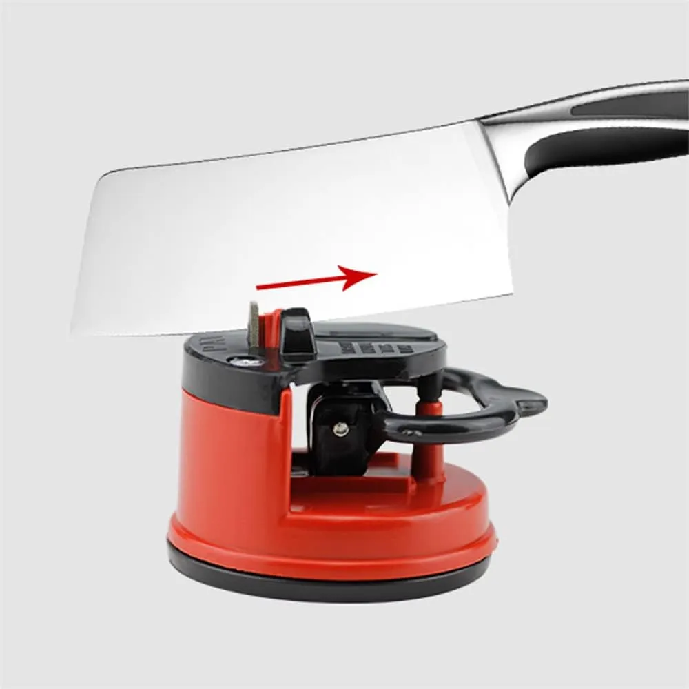 knife sharpener sharpening tool easy to sharpen kitchen chef's knife damask knife sharpener suction cup (blue)