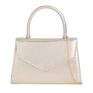 Koko H2439 Light gold Metallic Textured Grab Bag