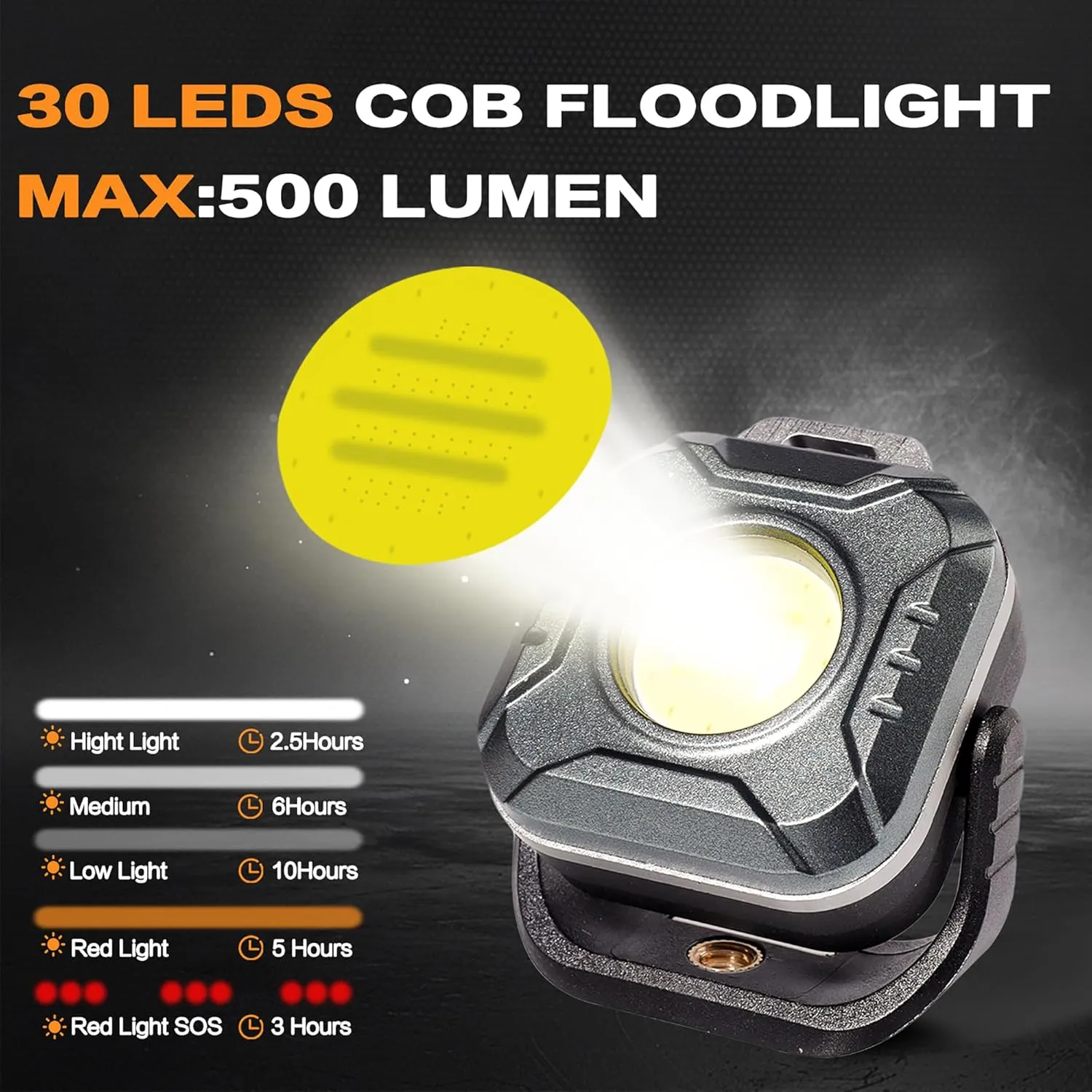 KunHe 10 Pack Bulk Gifts for Men Dad Mini Portable LED Rechargeable Magnetic Multifunctional Work Light 500 Lumens Waterproof for Car Purse Light Repairing Household Use Emergency Purposes