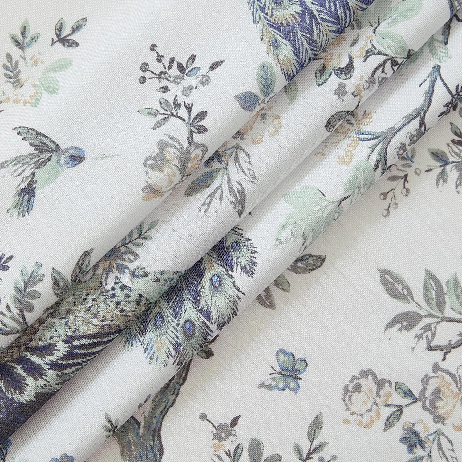 Laura Ashley Belvedere Window Curtains with Rod Pocket, 96-inch Length, 2 Panels Set, Canvas Light Filtering, White
