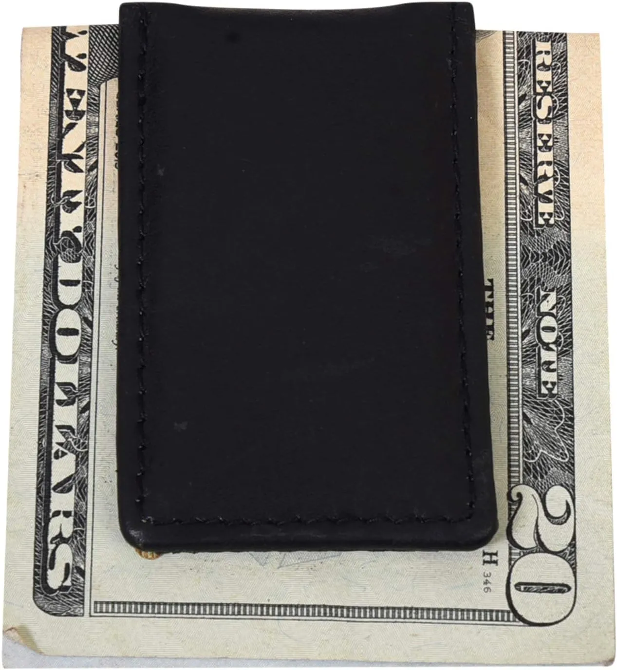 LB LEATHERBOSS Men's New Leather Strong Magnetic Money Clip