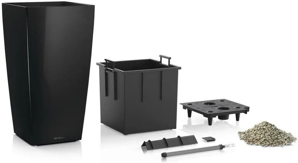 Lechuza CUBICO Premium 40 Black high Gloss 18196
