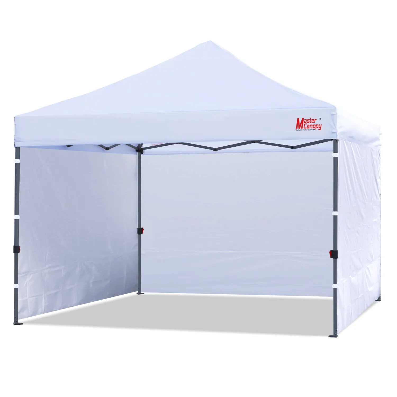 Leisure Sports- 8x8/10x10 Easy Pop-up Canopy Tent with Sidewalls-CA