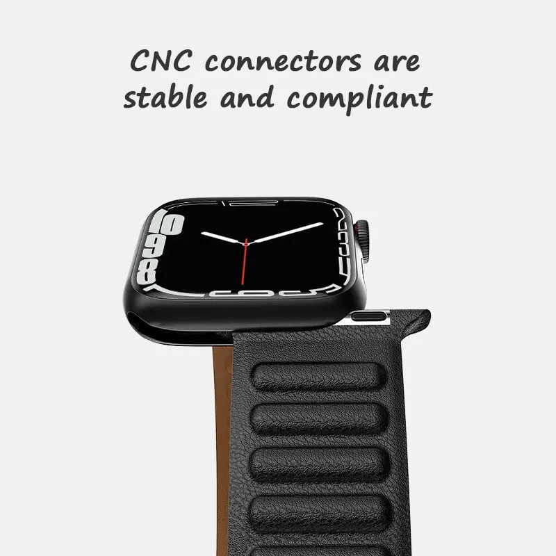 Light Yellow | Leather Link Magnetic Strap