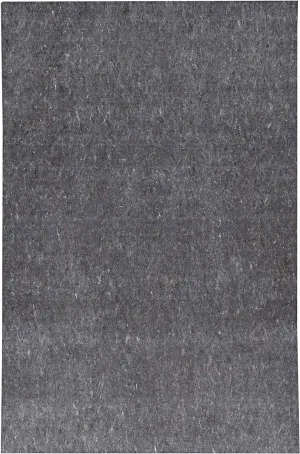 Linon Underlay-Premier Plush Area Rug, 8' Round, Grey