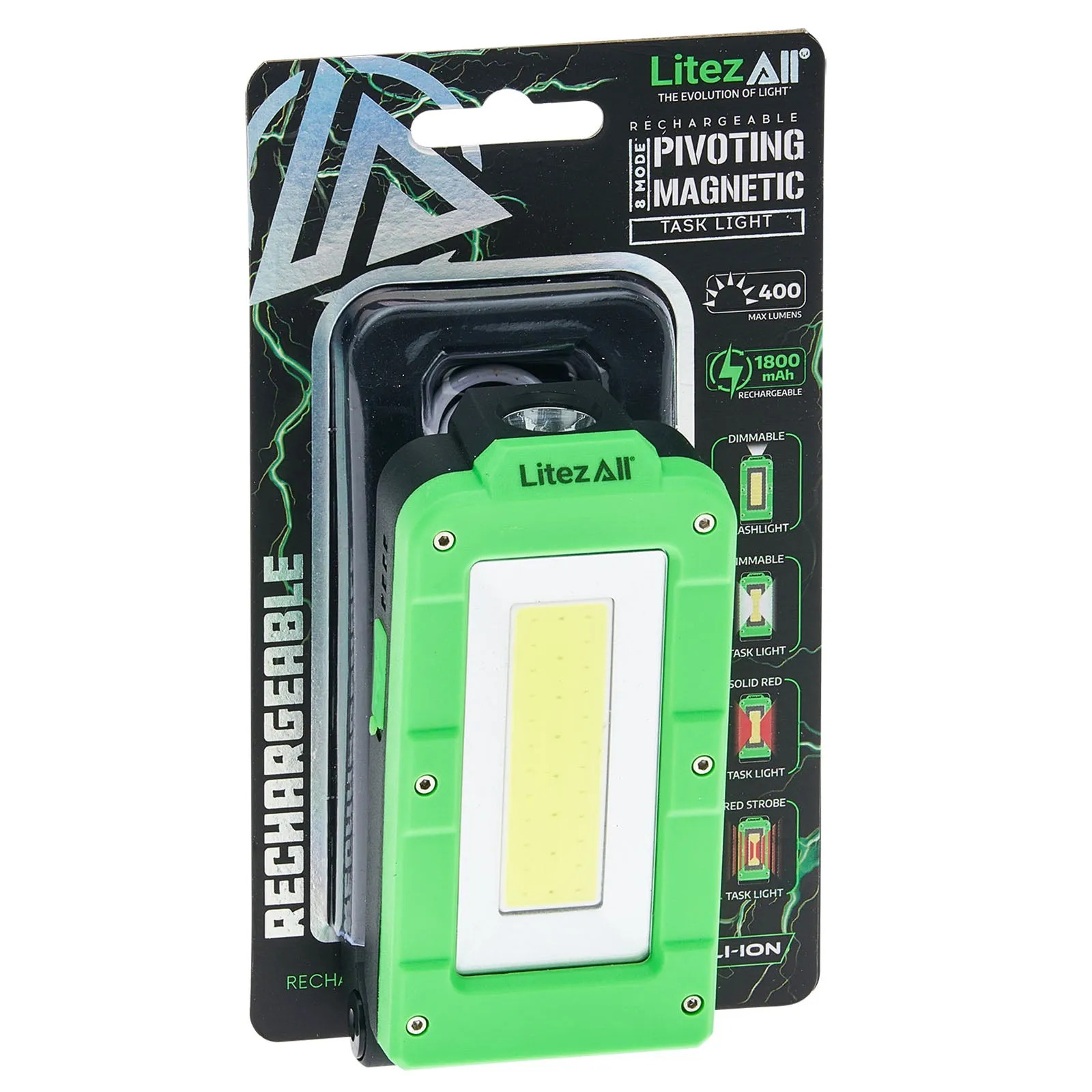 LitezAll Rechargeable Pivot Work Light