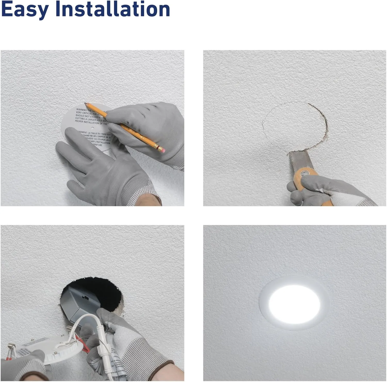 Lithonia Lighting WF3 LED 30K BN M6 Ultra Thin 3" Dimmable LED Recessed Wafer Ceiling Light, 3000K, Brushed Nickel