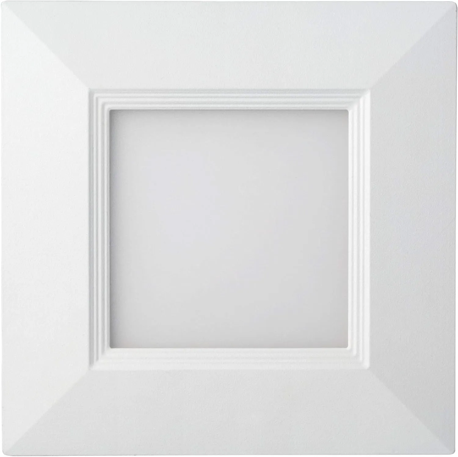 Lithonia Lighting WF6 SQ B LED 30K MW M6 Ultra-Thin Square LED Recessed Ceiling Light, 3000K | Bright White, Matte White