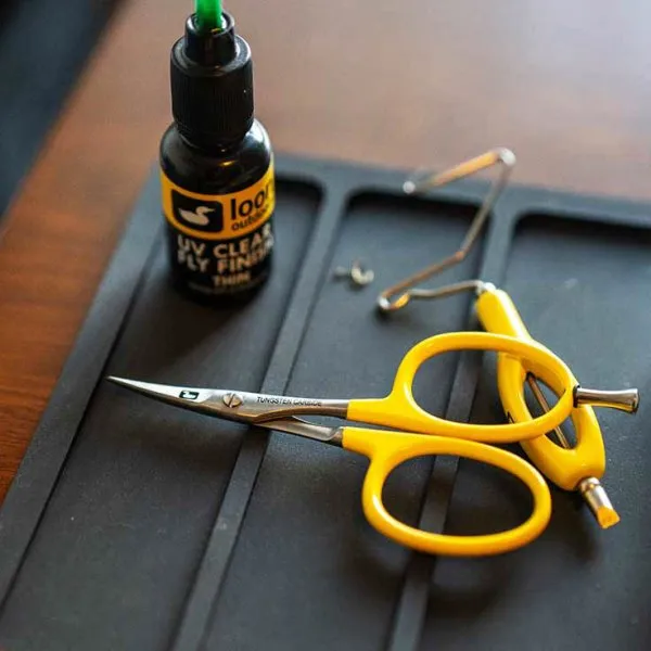 Loon Tungsten Carbide Curved All Purpose Scissors With Precision Peg