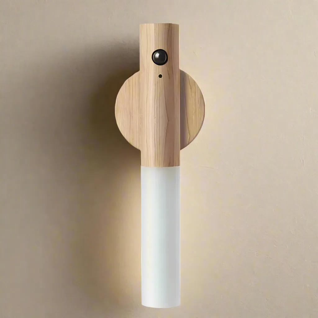LumiWand Portable Wooden Night Light with Intelligent Activation
