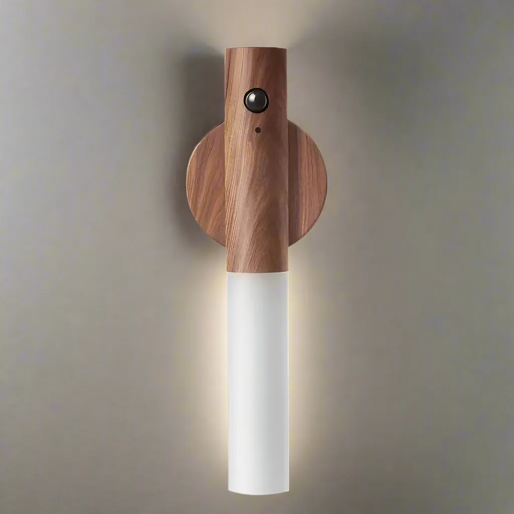 LumiWand Portable Wooden Night Light with Intelligent Activation