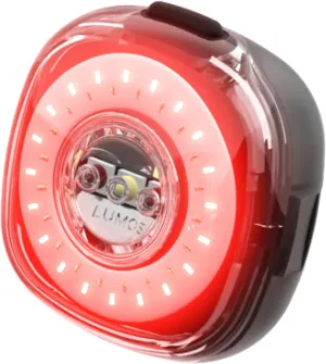Lumos Firefly Smart Bike Light System - Sync Front & Rear LED Light | Custom Brightness, Flash Pattern, Day/Night Mode | Turn Signals | Brake Lights | Night Riding Bicycle Accessories for Men & Women