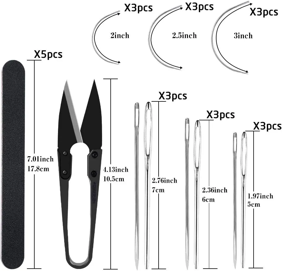 LUNARM Stitching Pony - Leather Sewing Table Desktop Pony Horse Clamp with Big Eyes Sewing Needles Instruction Nail Files Replaceable Patch for DIY Leather Hand Stitching