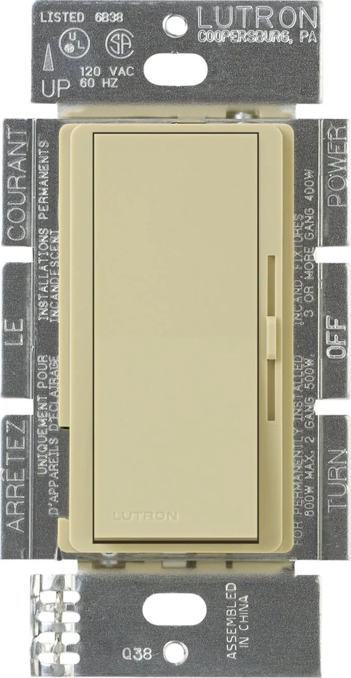 Lutron DVLV-10P-IV Lighting DIMMER, Ivory