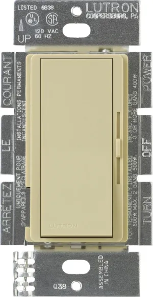 Lutron DVLV-10P-IV Lighting DIMMER, Ivory