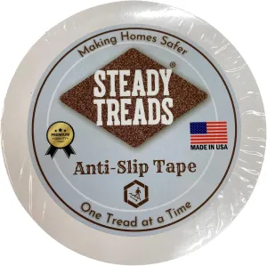 Made in USA, Anti-Slip Adhesive Stair Treads 4"x24" - 15-Pack, Non-Grit Safety for Kids, Elders and Pets