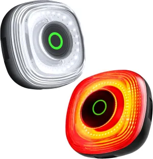 Magicshine Bike Lights Front and Back, USB-C Rechargeable 1 Hrs Fast Charging, IPX6 Waterproof Bike Lights for Night Riding-SEEMEE 150 MAG 2 Pack