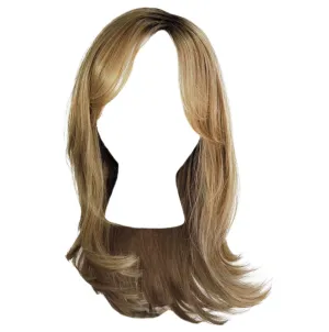 Magnetic Apppel Long Layered Wig With Whispy Bangs by Hairuwear, Average Cap - SS Light Blonde