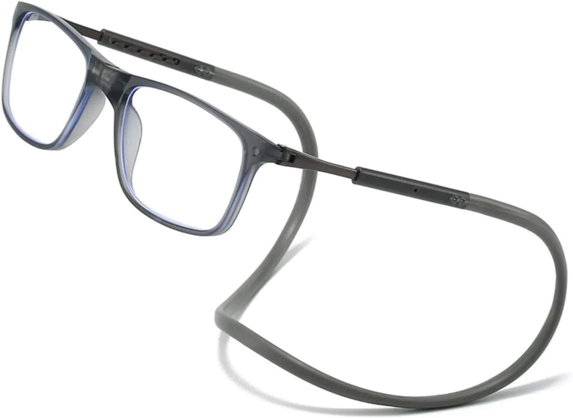 Magnetic Blue Light Blocking Reading Glasses for Men&Women, Bridge Front Connect Reading Glasses, Reading Adjustable