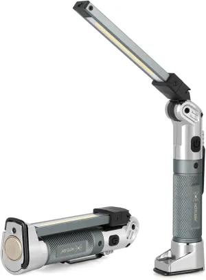 Magnetic Flashlight - 4000mAh Rechargeable Work Light with Hook Design, 1200 Lumens Led Work Light, 3 Lighting Modes Mechanic Light