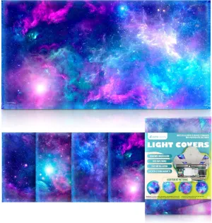 Magnetic Fluorescent Light Covers For Ceiling Lights - Astronomy Cover For Fluorescent & LED Fixture - Must Haves For Teacher Supplies - Classroom, Home, Office Decor - Shield Overhead Lighting