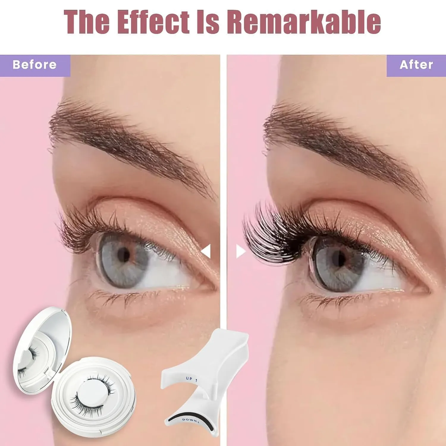 Magnetic Lashes, 2025 Upgraded Magnetic Lashes with Applicator, Eyelashes Natural Look (Full)