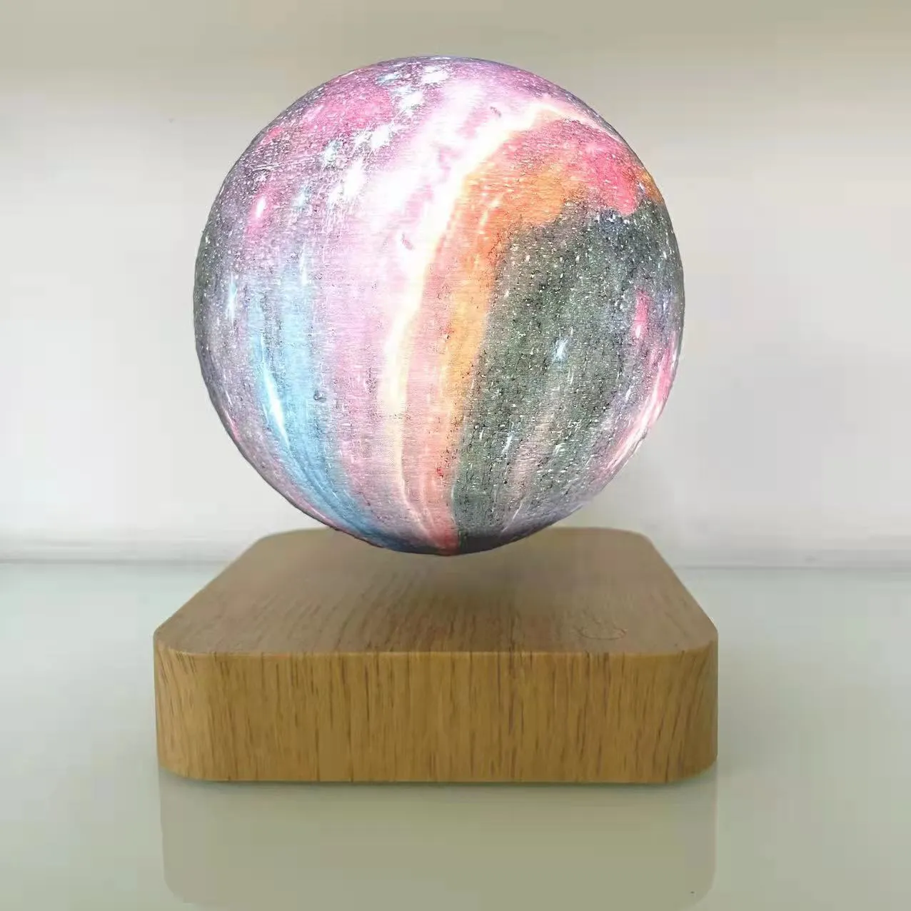 Magnetic Levitation Moon Lamp - 3D Printed LED Night Light with Touch Control, Unique Home Decor