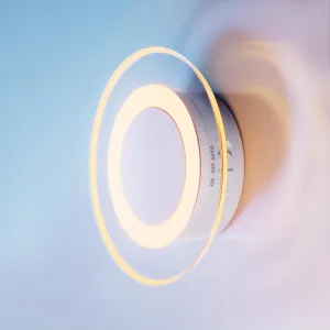 Magnetic Motion Sensor Night Light with Stick-On Base, Cruise Rechargeable Battery Powered Cordless Glow Light, Ideal for Bedroom, Bathroom, Stairway- Moonlit