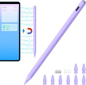 Magnetic Wireless Charging Pencil 2nd Generation for iPad 2018-2023 Model Compatible with Pro11 in 1/2/3/4,Pro 12.9 in 3/4/5/6,Air 3/4/5,Mini 5/6,iPad 6/7/8/9/10