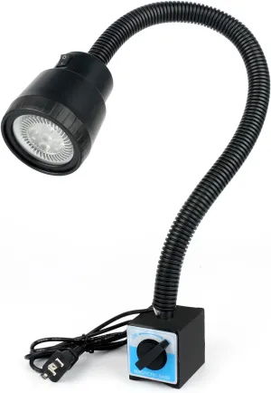 Magnetic Work Light, 9W Machine Lights, 1000 Lumens Flexible Work Lamp for Lathe Milling Machine Drill Press, Industrial Lighting with 6T Mgagnetic Base