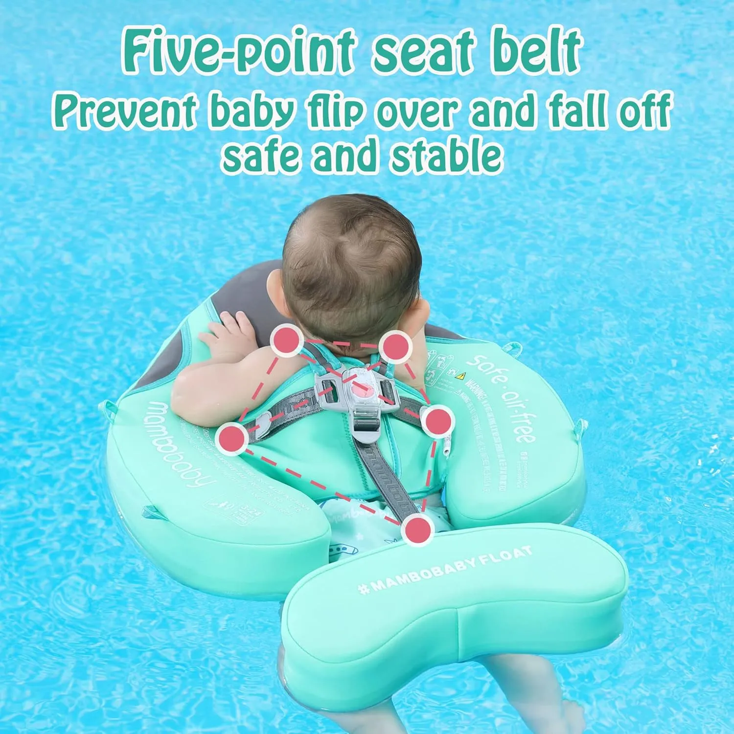 Mambobaby Add Tail Newest Baby Float with Sun Canopy – Special Edition Green