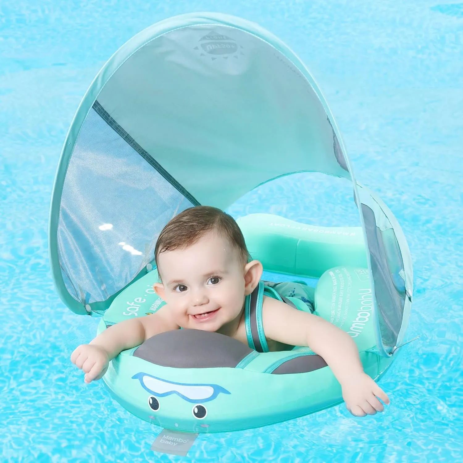 Mambobaby Add Tail Newest Baby Float with Sun Canopy – Special Edition Green