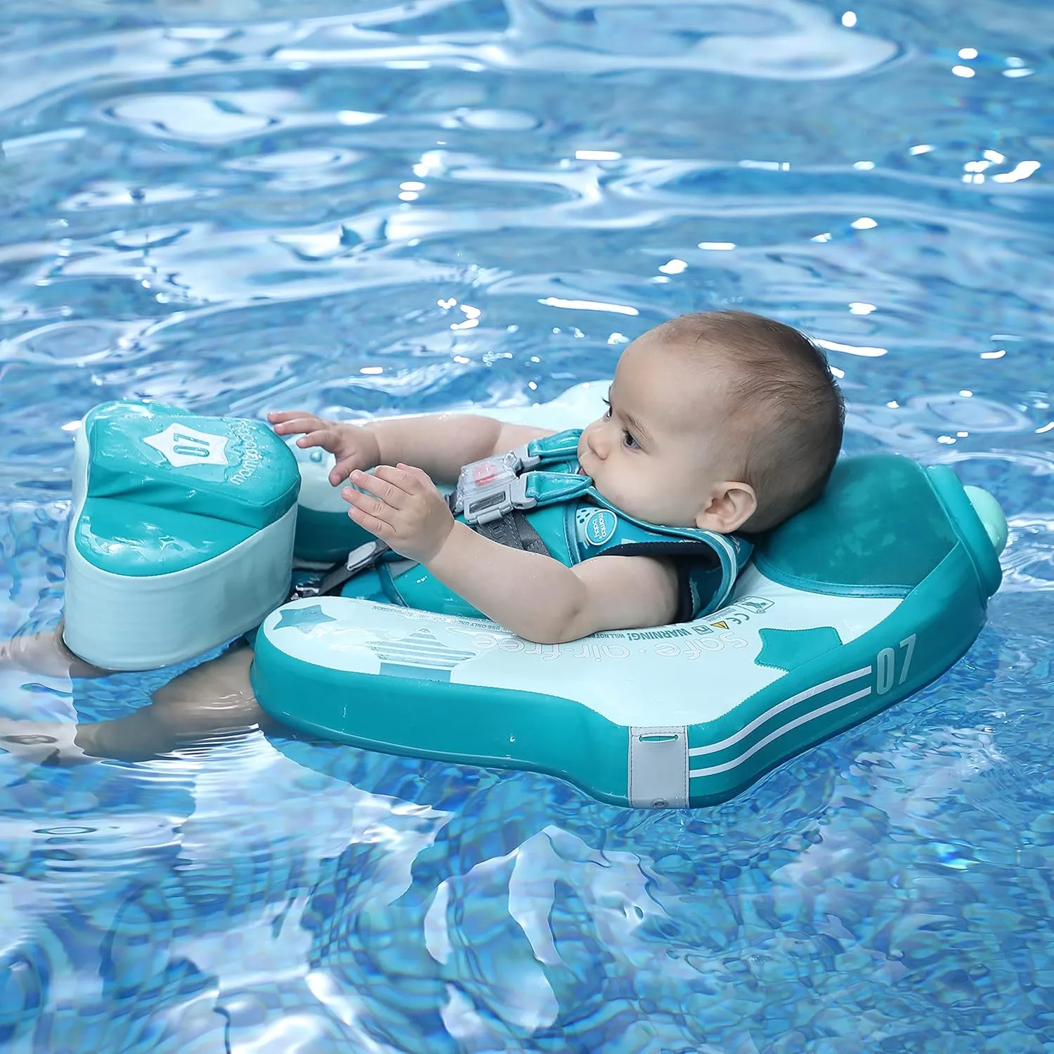 Mambobaby Add Tail Newest No.07 Airplane Baby Float with Sun Canopy – Green